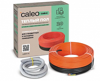 Нагревательная секция для теплого пола CALEO CABLE 18W-40, 3.6-5.5 м2